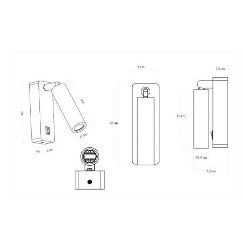 Спот Arte Lamp Spot A1224AP-1BK