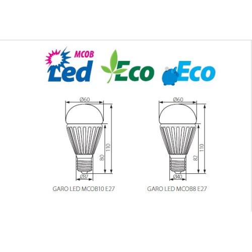 Лампа светодиодная Kanlux Garo E27 10W 2800-3200К 18630