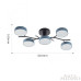Потолочная люстра Arte Milano Ferrara 256606/5 Bk/Gr