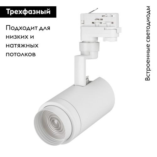 Трековый светильник Arlight LGD-Zeus-4TR-R88-20W Cool SP7500-Fish 029944