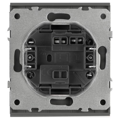 Выключатель Эра Arktik 16-1101-06 10АХ-250В графит Б0070319
