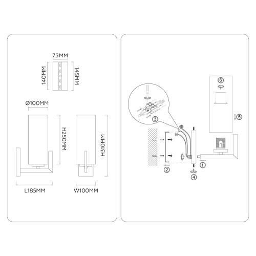 Бра Ambrella Light High Light Modern LH56061