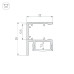 Алюминиевый профиль Arlight WALL-2228-2000 ANOD BLACK 050488