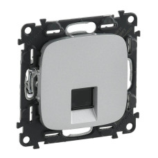 Информационная розетка RJ45 Legrand Valena Allure алюминий 753940