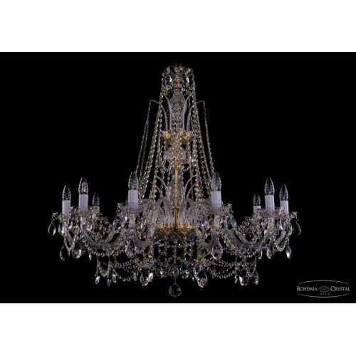 Подвесная люстра Bohemia Ivele Crystal 1411/10/360/XL-87 G