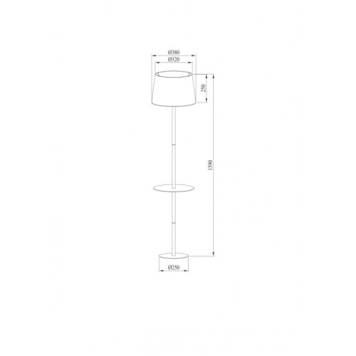 Торшер ARTE Lamp A2102PN-1WH