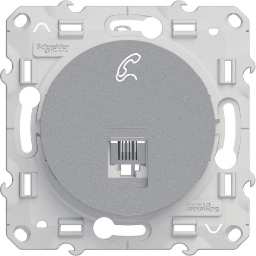 Розетка телефонная RJ12 Schneider Electric Odace S53R497