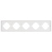 Рамка пластиковая на 5 постов Arlight FRM-TENDO-SFPL-5-WH 054660