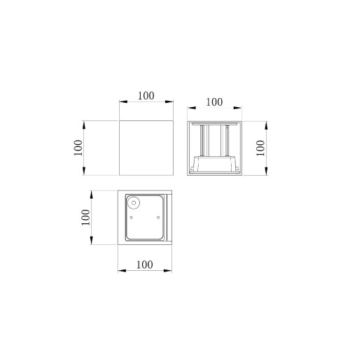 Уличный настенный светильник Maytoni Fulton O572WL-L20W3K