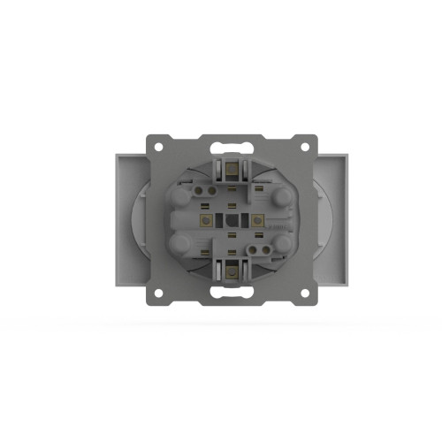 Розетка двухместная без заземления ELBI Zena Vega 609-015600-908