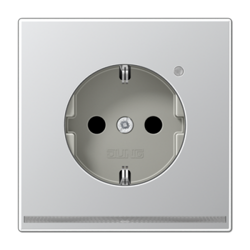 Розетка Schuko с LED подсветкой Jung AL1520-OLNW
