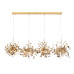 Подвесная люстра Crystal Lux GARDEN SP3х4 L1600 GOLD