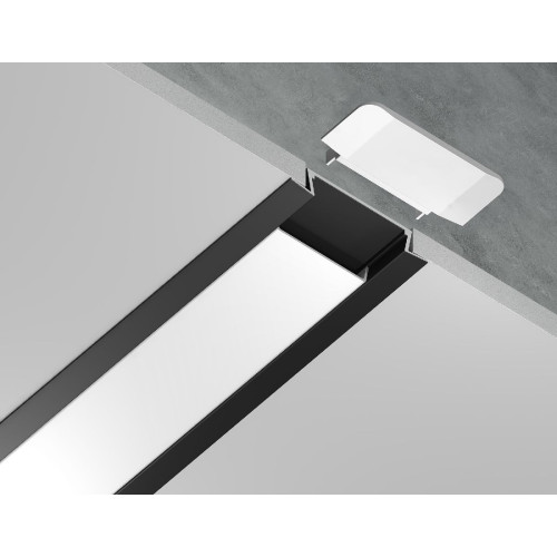 Алюминиевый встраиваемый профиль Ambrella Light Alum Profile GP1100BK