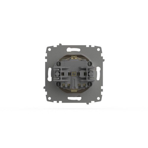 Розетка с крышкой и заземлением ELBI Zena Vega 609-012500-218