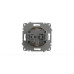 Розетка с крышкой и заземлением ELBI Zena Vega 609-012500-218