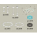 Комплект подвесного светильника Ambrella Light Techno Ring XR92211200 (A9221, A9226, C9241, C9236, N8488, N8484)