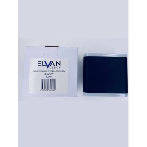 Уличный настенный светильник Elvan GW-6080S-6W-WW-BK