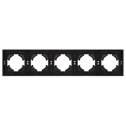 Рамка пластиковая на 5 постов Arlight FRM-TENDO-SFPL-5-BK 054657