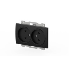 Розетка двухместная без заземления ELBI Zena Vega 609-014800-908