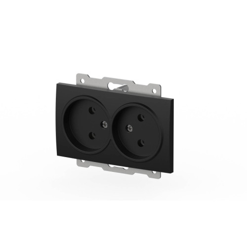 Розетка двухместная без заземления ELBI Zena Vega 609-014800-908