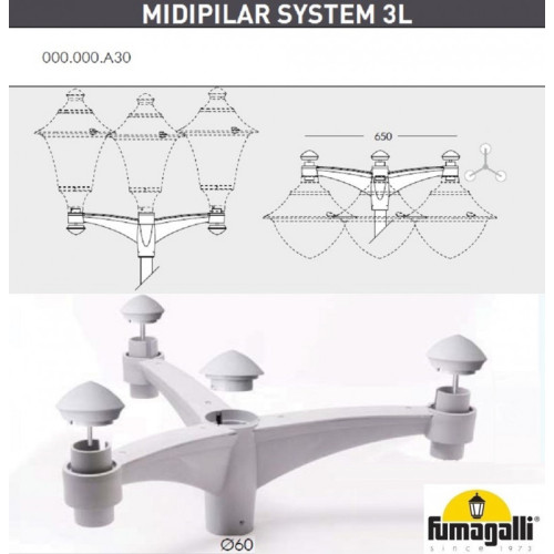 Садовый светильник Fumagalli V50.372.A30.LXH27