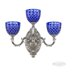 Бра Bohemia Ivele Crystal Verona 7214B12/2+1/210 Ni P1 U Clear-Blue/H-1J