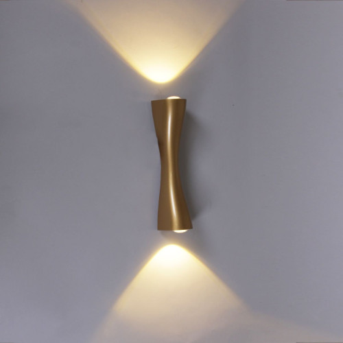 Уличный настенный светильник Reluce 86876-9.2-001JH LED2*3W GD Уличный настенный светильник Reluce 86876-9.2-001JH LED2*3W GD