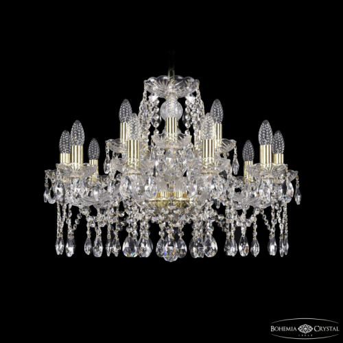 Подвесная люстра Bohemia Ivele Crystal 1413/10+5/220 G