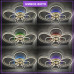 Потолочная люстра Seven Fires Ejlev SF7059/9C-SGD-RGB