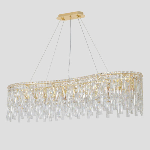 Подвесная люстра Crystal Lux ABRIL SP12 L1200 GOLD Подвесная люстра Crystal Lux ABRIL SP12 L1200 GOLD