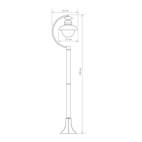 Уличный cветильник Elektrostandard Talli F GL 3002F брауни 4690389106606 a038484