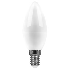 Лампа светодиодная Feron E14 15W 6400K свеча SBC3715 55207