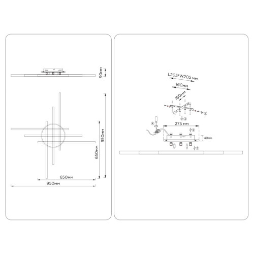 Потолочный светильник Ambrella Light Comfort LineTech FL6285