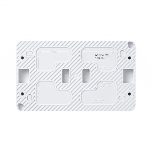 Розетка 2-ая с/з со шт., 16А 250B IP54 Systeme Electric AtlasDesign Profi54 ATN540126 Розетка 2-ая с/з со шт., 16А 250B IP54 Systeme Electric AtlasDesign Profi54 ATN540126