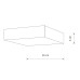 Накладной светильник Nowodvorski Lid Square Led White 10430