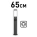 Ландшафтный светильник ЭРА Беллона GBF-103-1-BL-0650 230В Е27 IP54 черный с розеткой Б0071048