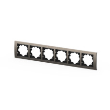 Рамка шестиместная ELBI Zena Platin 500-073000-252