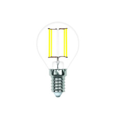 Лампа светодиодная филаментная Volpe E14 4W 4000K прозрачная LED-G45-4W/4000K/E14/CL/SLF UL-00008313