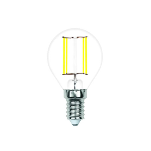 Лампа светодиодная филаментная Volpe E14 4W 4000K прозрачная LED-G45-4W/4000K/E14/CL/SLF UL-00008313