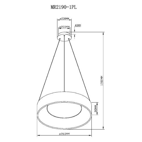 Подвесная люстра Myfar Shannon MR2190-1PL
