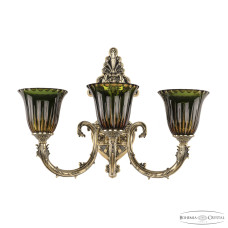 Бра Bohemia Ivele Crystal Florence 7109B15/3/210 GB P2 U Amber-Green/H-1K