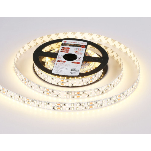 Светодиодная лента двухрядная Ambrella Light LED Strip 24В 2835 24Вт/м 3000K 5м IP20 GS3701