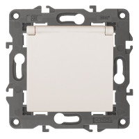 Розетка 2P+E Schuko со шторками с крышкой Эра 14-2103-02 Б0034279