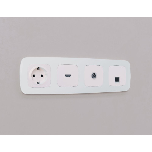 Лицевая панель для HDMI розетки Ambrella Volt Omega OP2140
