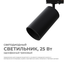 Трековый однофазный светильник Apeyron 25-06