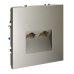 Розетка компьютерная двойная Voltum S70 VLS060204