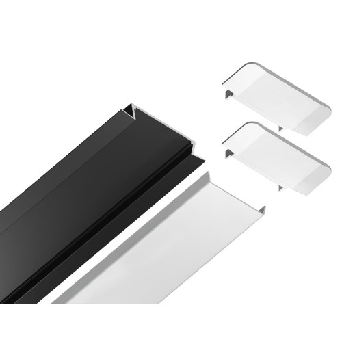 Алюминиевый встраиваемый профиль Ambrella Light Alum Profile GP1100BK