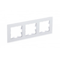 Рамка 3-ая Systeme Electric AtlasDesign Nature Матовое стекло белый ATN330103