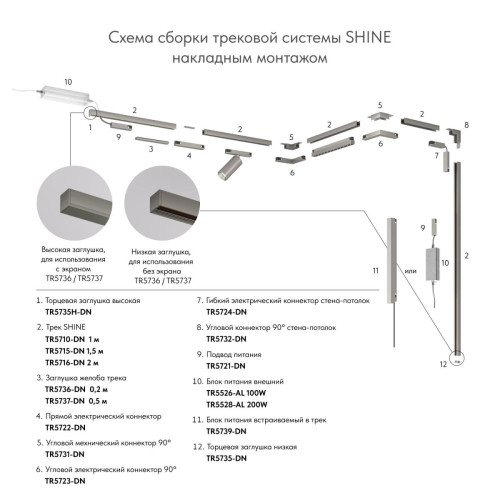 Трек Denkirs Shine base TR5710-DN