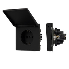 Механизм розетки влагозащищённый SCT-TENDO-MCP-SFPL-BK (230V, 16A) 054599 Механизм розетки влагозащищённый SCT-TENDO-MCP-SFPL-BK (230V, 16A) 054599